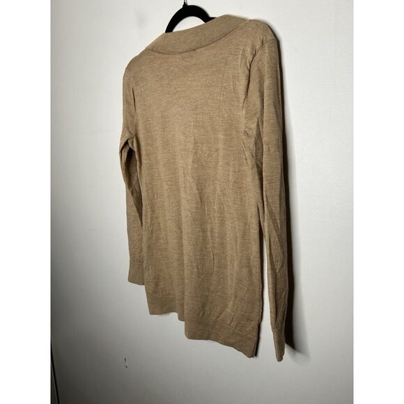 Talbots Womens 100% Merino Wool V Neck Sweater Lightweight Brown Size Small - Picture 5 of 9
